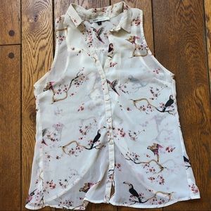 Bershka Sheer Blouse - Size Small